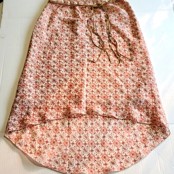 MY MICHELLE High Low Hem Self Belted Boho Skirt - Picture 4 of 16